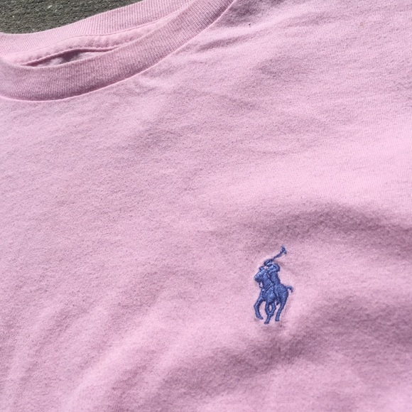 Polo pink embroidery t-shirt - Picture 2 of 3